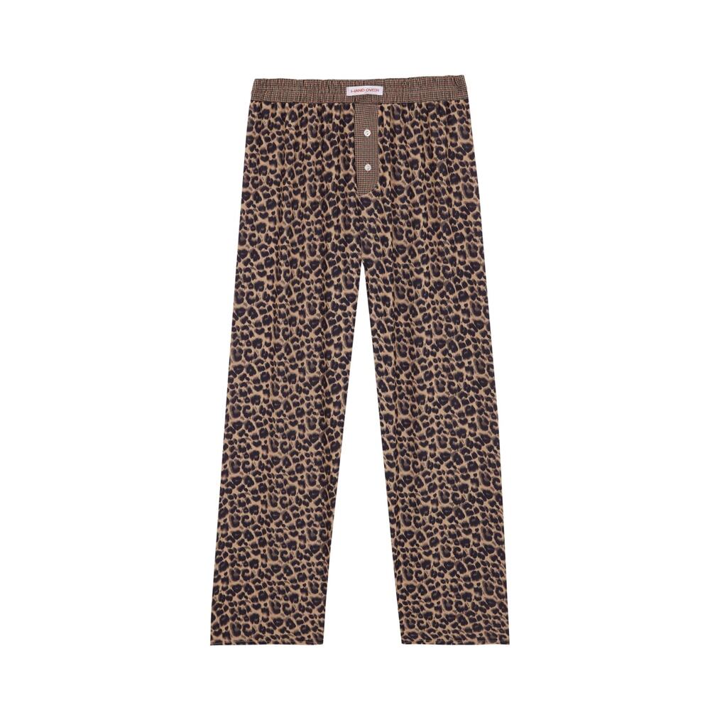 Hand Over Ex-Boyfriend Nicolas Cage Leopard Print Wide-Leg Pants Size S